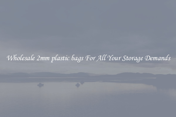 Wholesale 2mm plastic bags For All Your Storage Demands