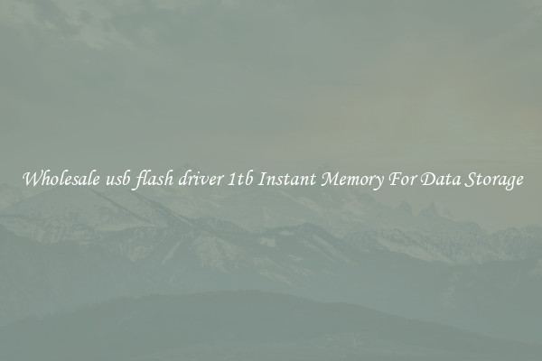 Wholesale usb flash driver 1tb Instant Memory For Data Storage