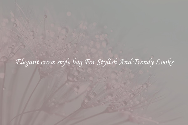 Elegant cross style bag For Stylish And Trendy Looks