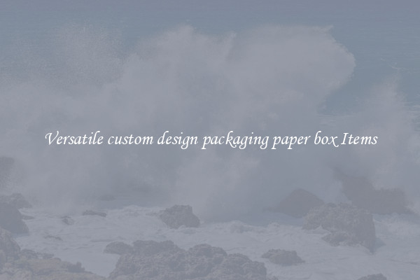 Versatile custom design packaging paper box Items
