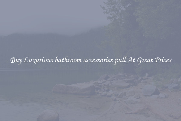 Buy Luxurious bathroom accessories pull At Great Prices