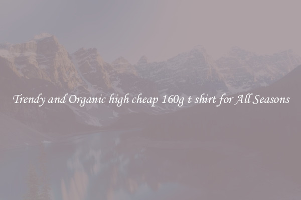 Trendy and Organic high cheap 160g t shirt for All Seasons
