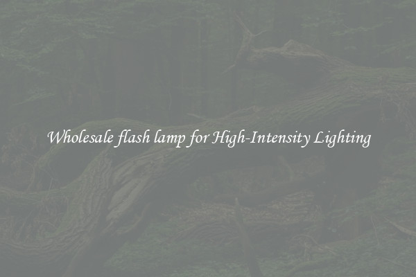 Wholesale flash lamp for High-Intensity Lighting