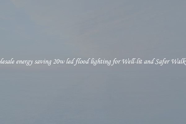 Wholesale energy saving 20w led flood lighting for Well-lit and Safer Walkways