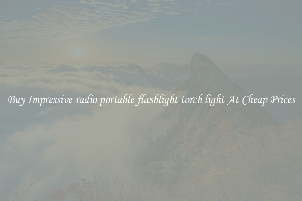 Buy Impressive radio portable flashlight torch light At Cheap Prices