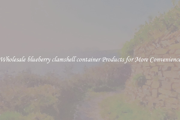 Wholesale blueberry clamshell container Products for More Convenience