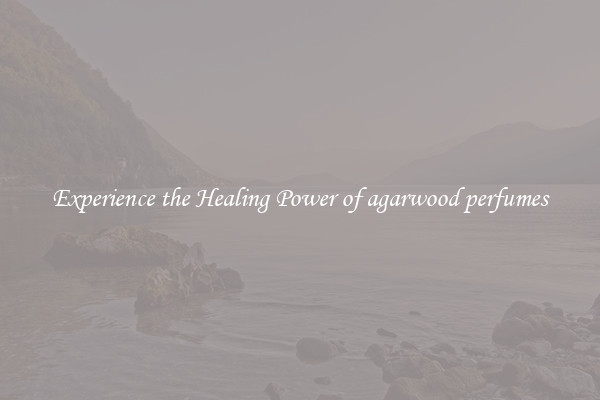 Experience the Healing Power of agarwood perfumes
