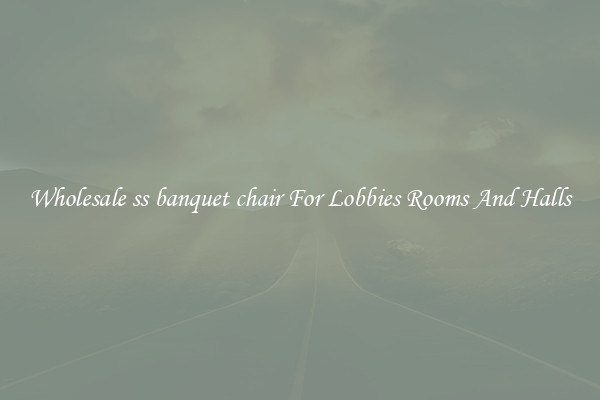 Wholesale ss banquet chair For Lobbies Rooms And Halls