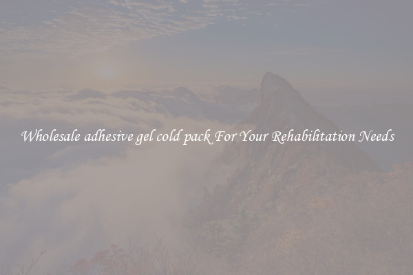 Wholesale adhesive gel cold pack For Your Rehabilitation Needs