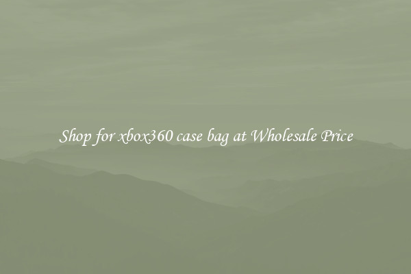 Shop for xbox360 case bag at Wholesale Price